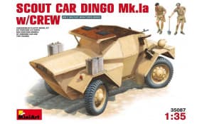 Английский бронеавтомобиль Dingo Mk 1a  с экипажем