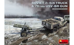 Советский 2-х Тонный грузовик 6X4 с 76-мм УСВ-БР Пушкой
