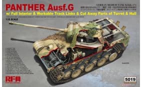 German Medium Tank Sd.Kfz.171 Panther Ausf. F w/ workable track, Kw.K L/70 & Kw.K L/100