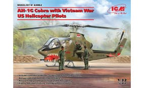 AH-1G Cobra with Vietnam War US Helicopter Pilots