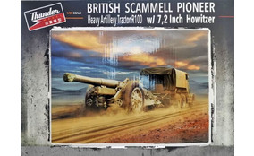 Британский тяжелый артиллерийский тягач Scammell Pioneer R100 с 7,2-дюймовой гаубицей